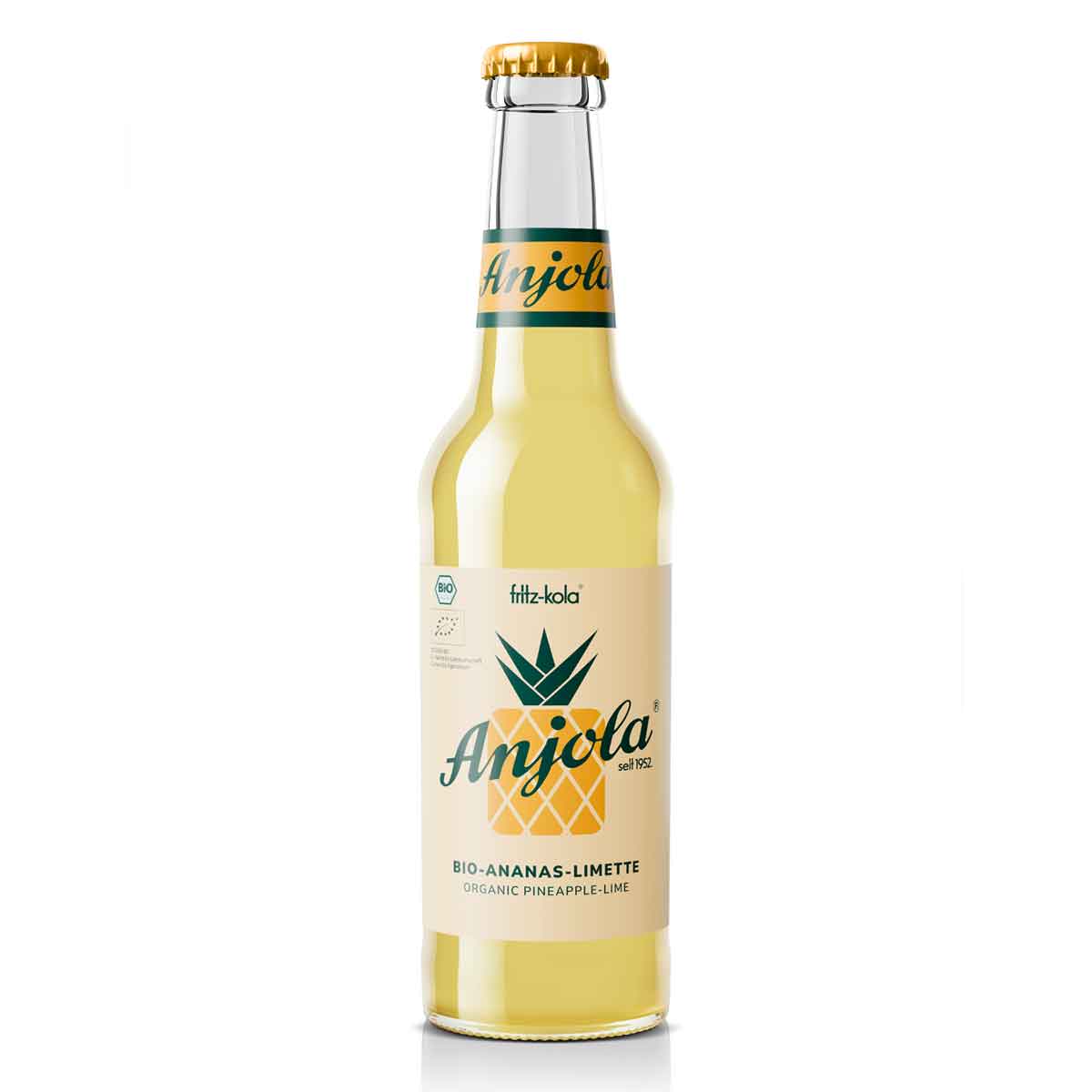 fritz-kola anjola bio-ananas & limetten limonade