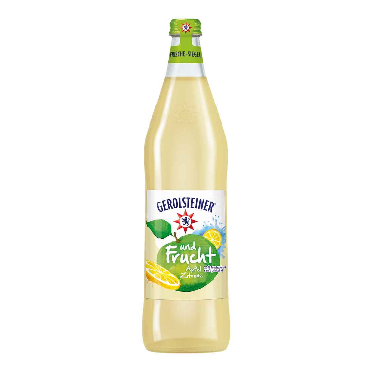 Gerolsteiner-und-Frucht-Apfel-Zitrone-0_75l-Glas-Flasche-2021-09-13 Gerolsteiner und Frucht Apfel Zitrone