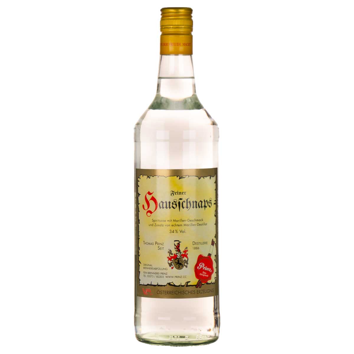 Prinz Hausschnaps Marille 34%