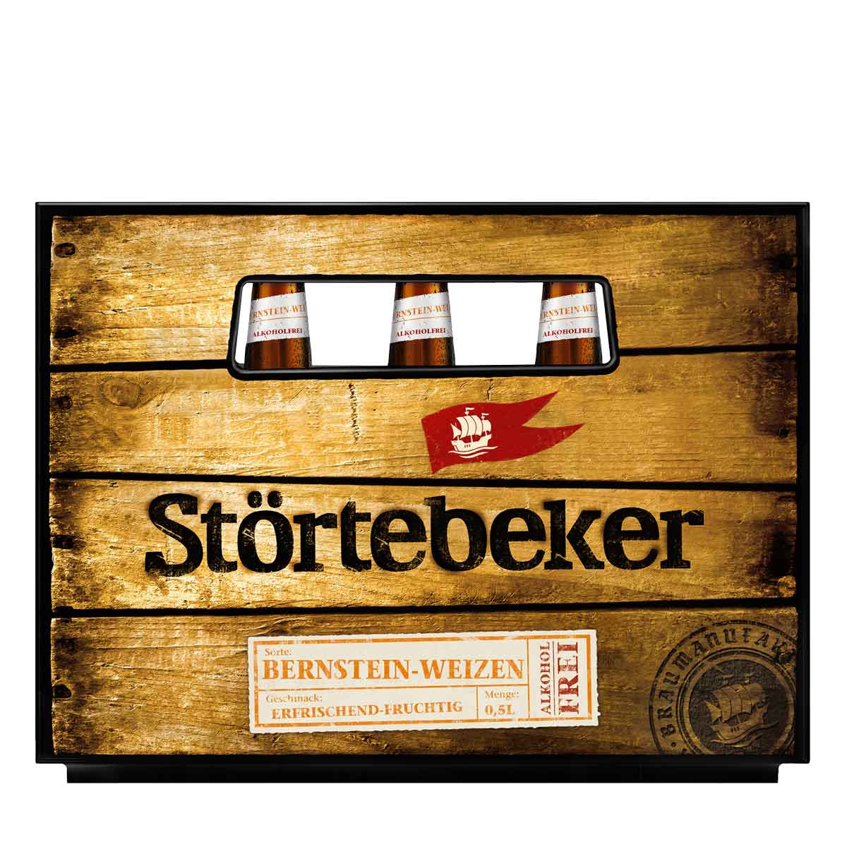 Störtebeker Bernstein-Weizen Alkoholfrei Bio